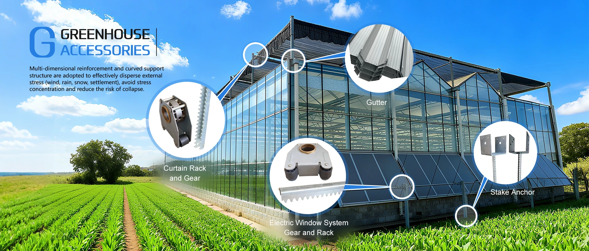 Nhà máy phụ kiện nhà kính Trung Quốc